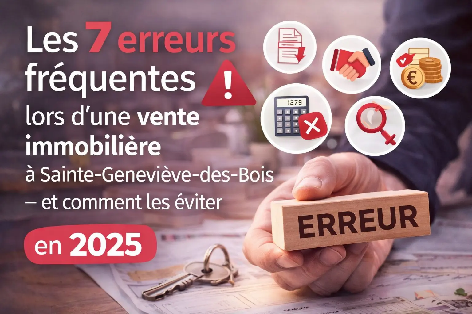 Les 7 erreurs fréquentes lors d'une vente immobilière à Sainte-Geneviève-des-Bois