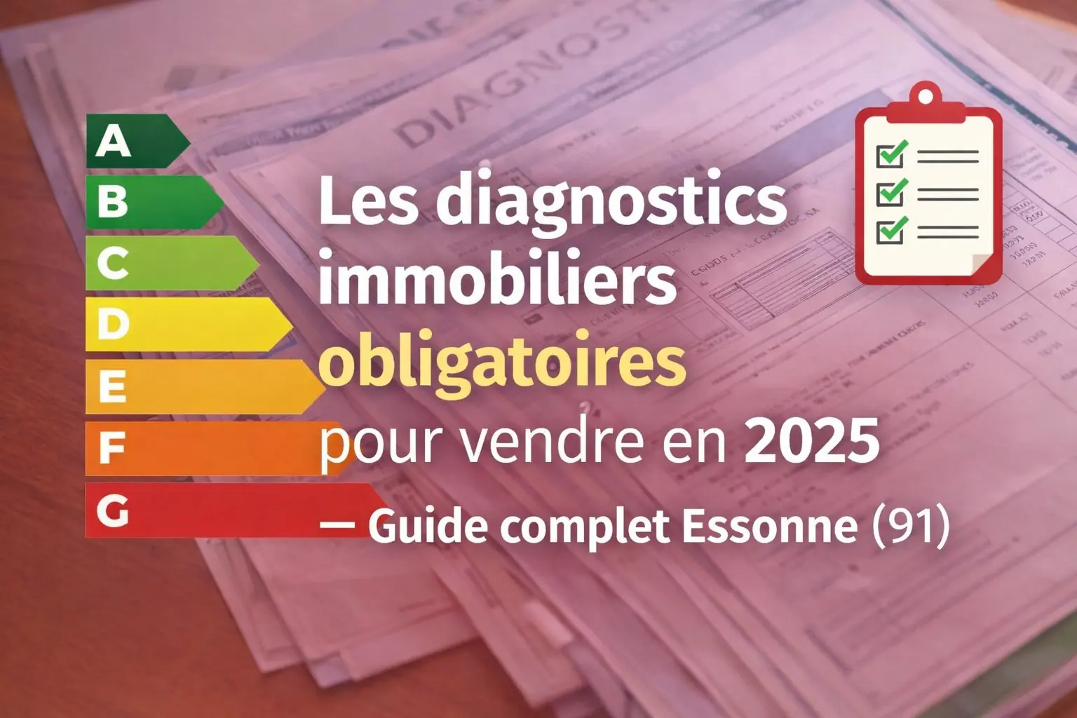Les diagnostics immobiliers obligatoires pour vendre en 2025 - Guide Essonne 91